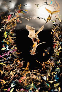 Love birds? It will tack you a long time to look at this Artwork and figure out all the birds in this Coliseum.